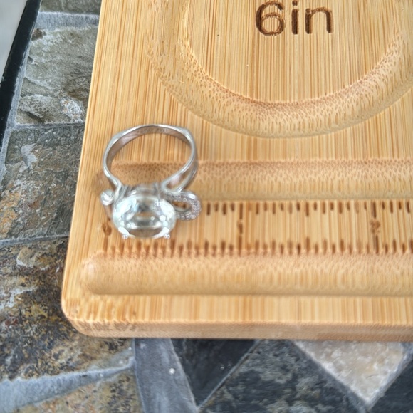 Daliglio Women's 14K White Gold Over Sterling Silver Amethyst and Diamond - Picture 10 of 11